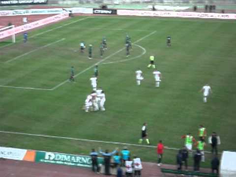 BARI - SASSUOLO 3-3 SECONDO GOL GALANO (momentaneo 3-2) 1/12/12