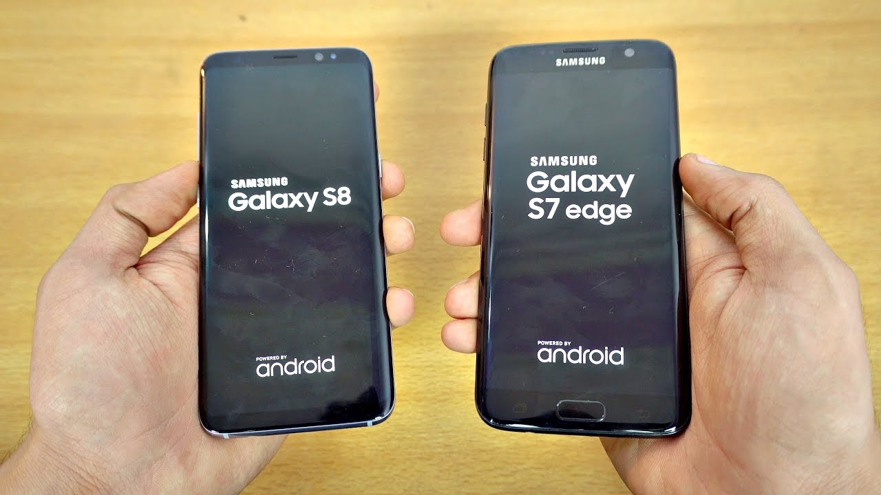 Samsung Galaxy S8 vs Galaxy S7 Edge - Speed Test! (4K)