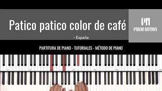 Patico patico color de café