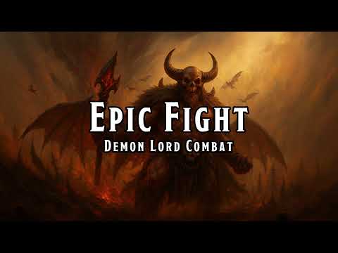 Epic Fight: Demon Lord Combat | D&D/TTRPG Battle/Combat/Fight Music | 1 Hour | Copyright free