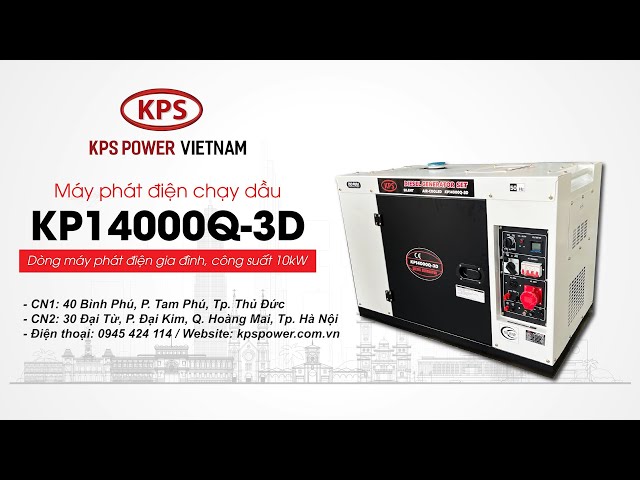 Hướng dẫn vận hành máy phát điện KPS, MODEL KP14000Q-3D