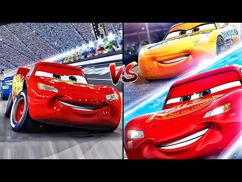 Cars 2 vs Cars 3 Comparison Lightning McQueen Race Games
