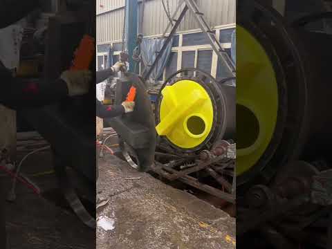Plastic barrel rotomolding production