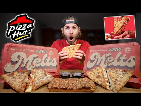Eating Pizza Hut's ALL NEW MELTS!