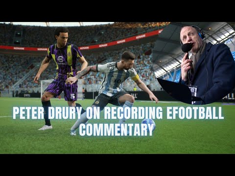 Peter Drury on recording efootball commentary🤩🔥