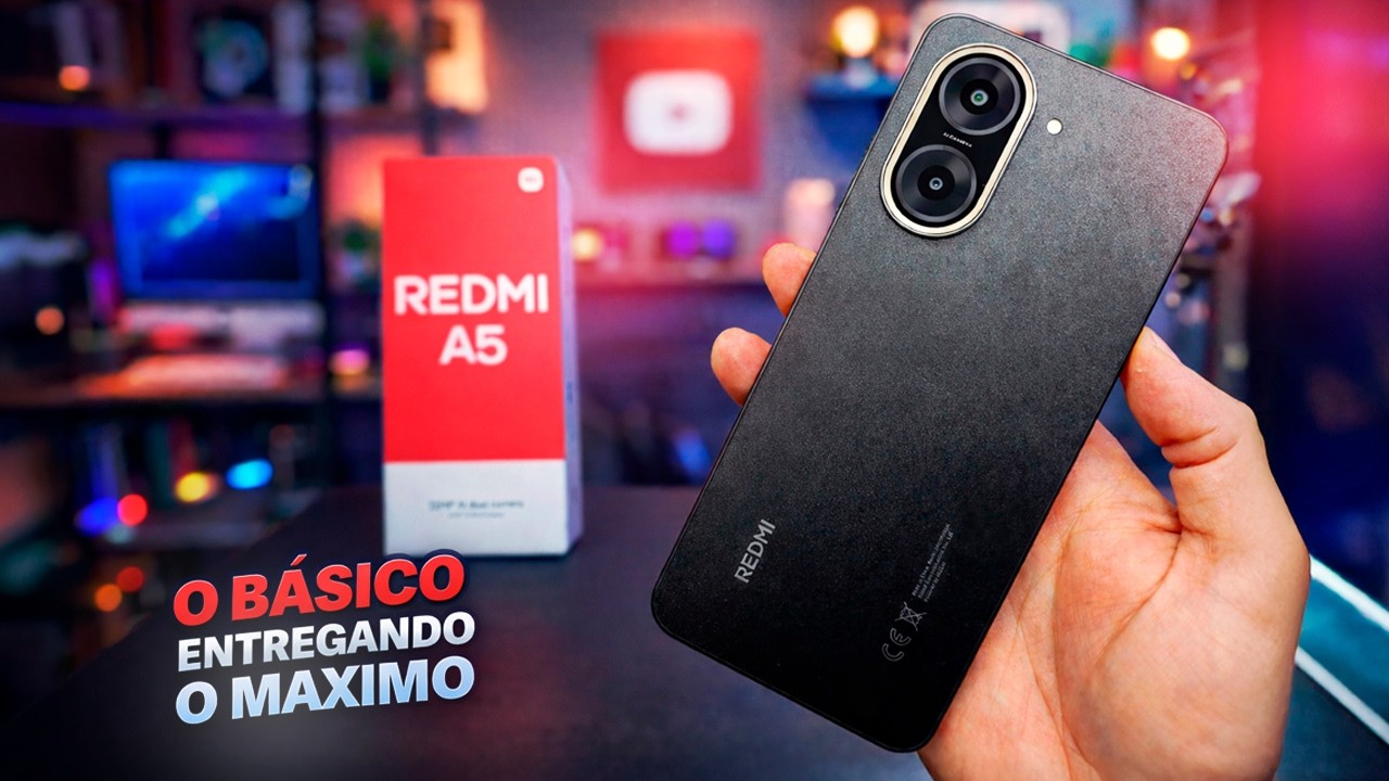 Miniatura da avaliação em vídeo de Smartphone Xiaomi Redmi A5 64 GB Dual Sim 3 GB RAM Azul Estelar