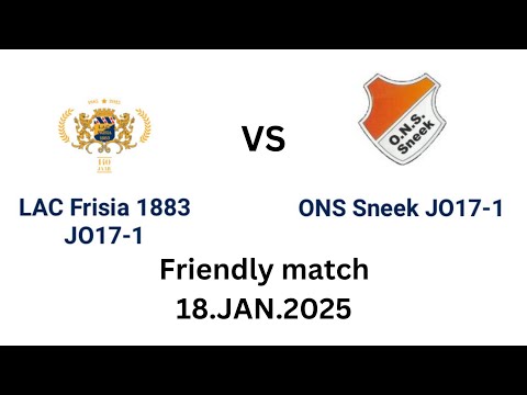 LAC Frisia 1883 JO17-1 vs ONS Sneek JO17-1 (Friendly match 18.JAN.2025)-Full