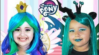 My Little Pony Celestia and Chrysalis | Makeup Halloween Costumes and Toys