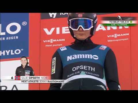 Silje Opseth 236,5m WORLD RECORD FALL Vikersund 2024