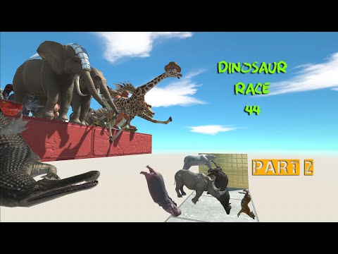 DINOSAUR RACE 44 PART 2 - Animal Revolt Battle Simulator