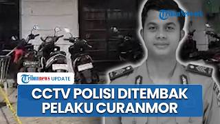 Rekaman CCTV Detik-detik Pelaku Curanmor Tembak Mati Polisi di Lampung, Korban Sempat Terlibat Duel