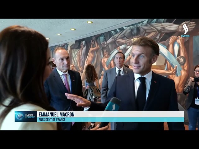 French President expresses warm regard for Kazakhstan