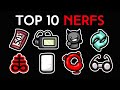 Top 10 most NERFED Items in The Binding of Isaac: Repentance!