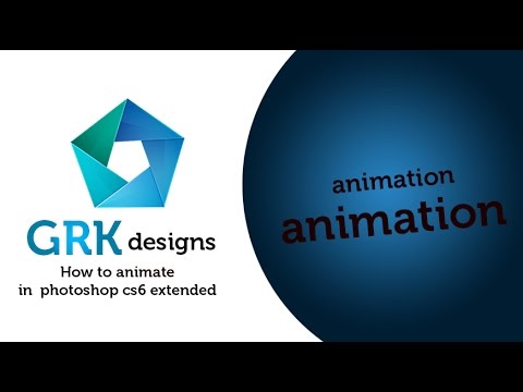 How to animate in photoshop cs6 extended