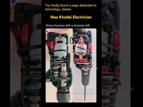 drilling concrete with हैमर ड्रिल | best hammer drill vs normal drill #drillingtools #power #hammer