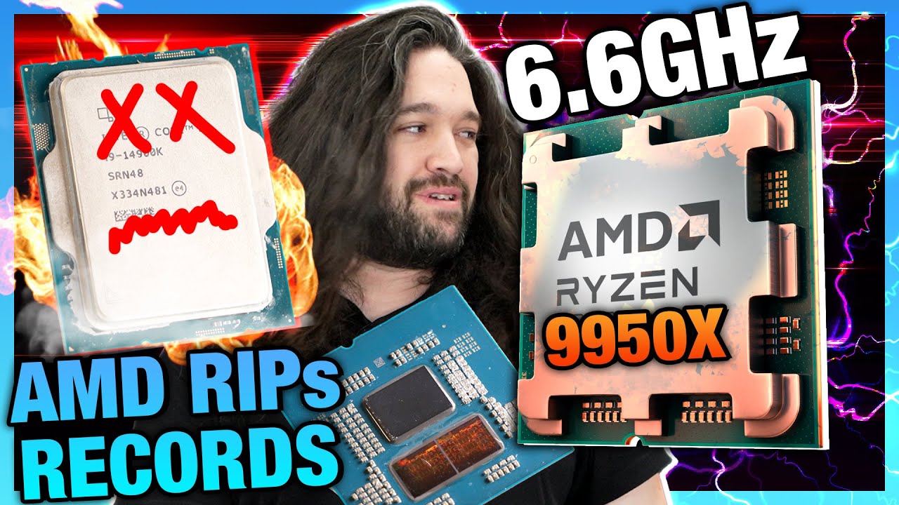 Extreme Overclocking AMD's R9 9950X CPU to 6.6GHz