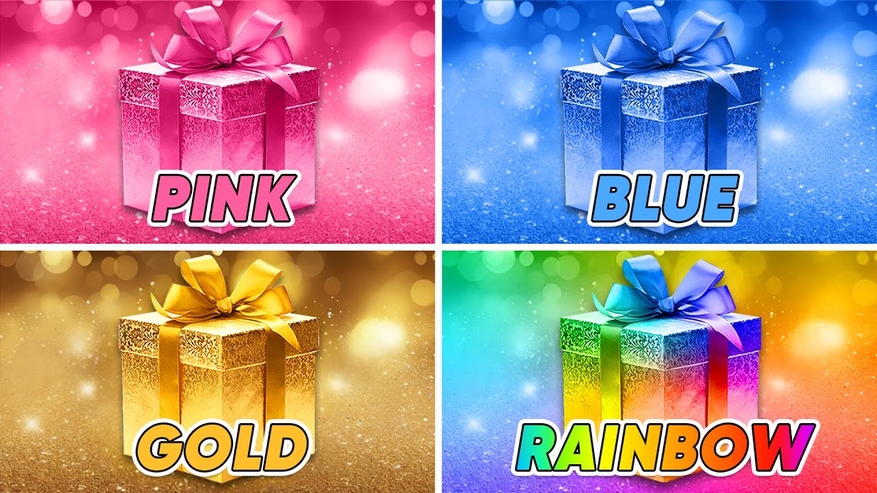 Choose Your Gift! 🎁 Pink, Blue, Gold or Rainbow 💗💙⭐️🌈 Quiz Kingdom