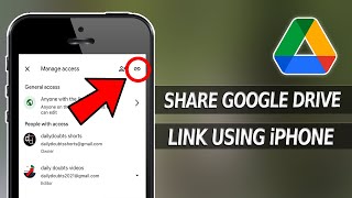How to Share Google Drive Link on iPhone?