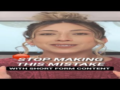 STOP MAKING THIS MISTAKE with your short form video content🛑