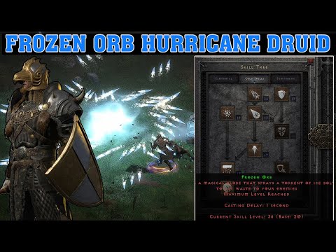 ❄️🌪️Frozen Orb Hurricane Druid – Dual Cold Destruction | Diablo 2 Resurrected