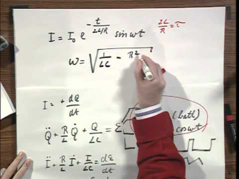 8 02x Module 09 01 Lightly Damped RLC Circuits Faraday s Law