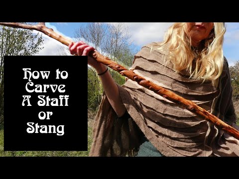 Witchcraft Tools - How to Make a Staff or Stang for Beginners