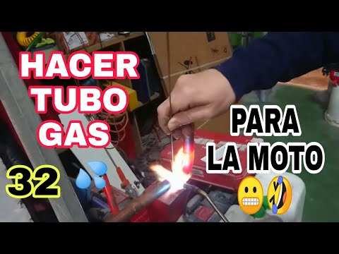 32 Meto TUBO Cobre de GAS a la MOTO😬Fontanero🤣 Como Soldar tubo y codos de cobre calefacción y gas