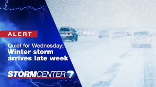 Quiet for Wednesday; Winter storm arrives late week | WHIO-TV