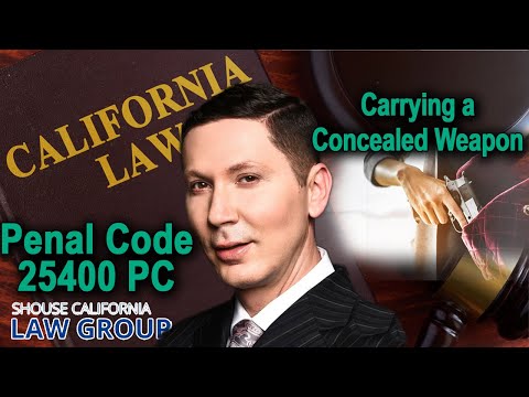 Carrying a Concealed Weapon (firearm) | CA Penal Code...