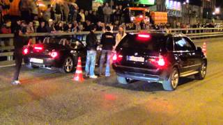 preview picture of video 'BMW Z4 vs. BMW X5 3.0 Drag racing'