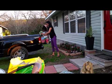 Miss Analyn With Her Plants & Flowers 3-13-15