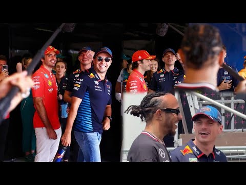 Lewis Hamilton pranks Max Verstappen in the Driver’s Parade | Behind the scenes 