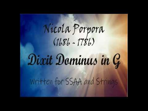 Porpora   Dixit Dominus in G
