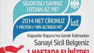 Cemka - Sanayi Sicil Belgesi 1 Haftada Elinizde