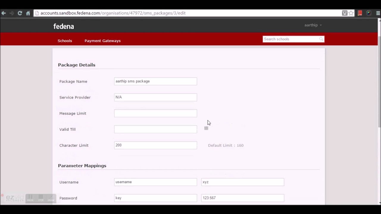 Fedena - Your Accounts Panel
