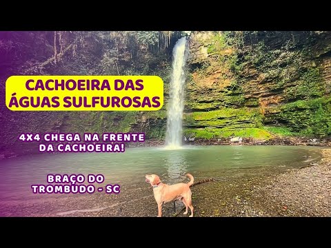 Cachoeira das Águas Sulfurosas - Braço do Trombudo - Santa Catarina - Trilha com cachoeira