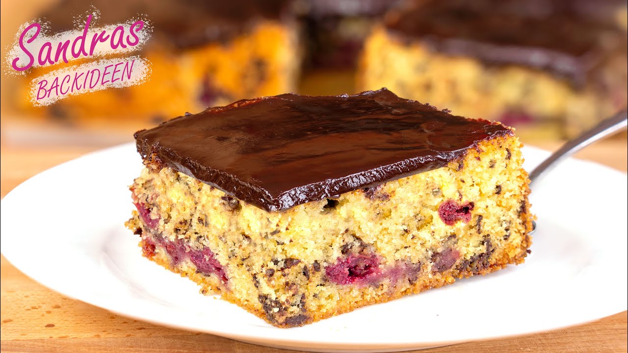 Kirsch – Eierlikör – Blechkuchen Mit Schmand – Sahne - Einfache Rezepte