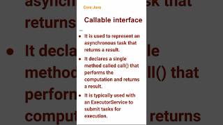 Callable interface (75) #corejava