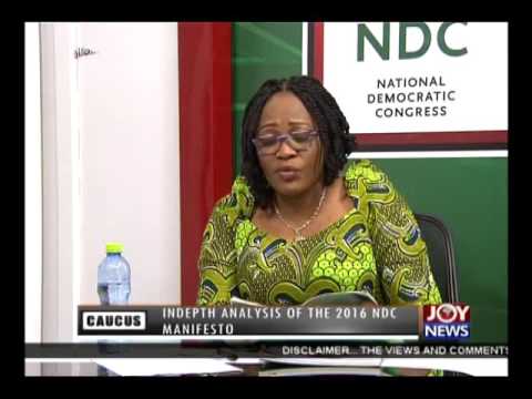 Indepth Analysis of 2016 NDC Manifesto - Majority Caucus on Joy News (28-9-16)