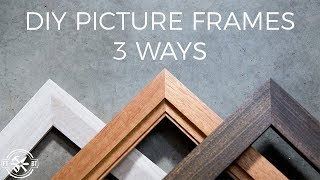 How to Make a Picture Frame 3 Ways  DIY Woodworkin