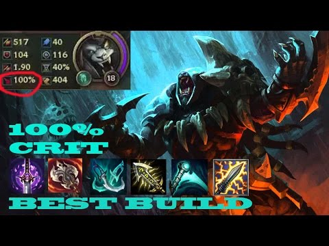 100% Crit Rengar by Best Jungle NightBlu3 Level 1 to Rank 1 - Season 6