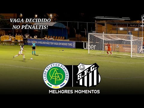 Gols e lances de Atletico-PI x Santos