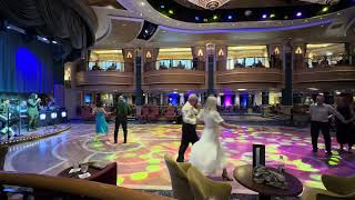 Cunard Queen Elizabeth, August 2025. Queens Room Musicians, Luck It Out, a Cha Cha Cha