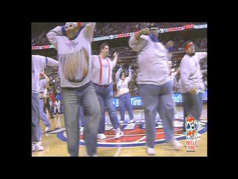 Detroit Pistons Spare Tires Perform The Overweight Lovers in the House