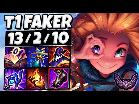T1 Faker Zoe vs Lissandra [ MID ] Patch 26.2 Ranked Korea