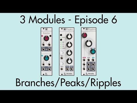 3 Modules #6: Branches, Peaks, Ripples