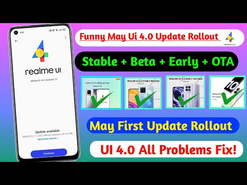 Finally Realme UI 4.0 Android 13 May New update & Features//Realme UI 4.0 May Stable Update Rollout