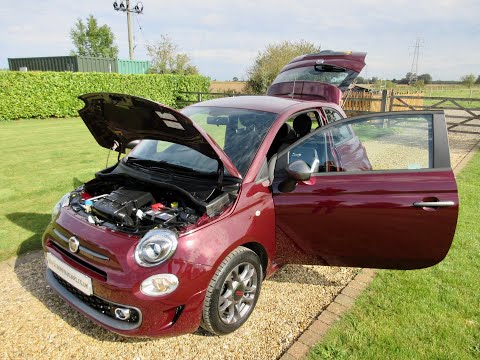 2017 Fiat 500s Bordeaux red