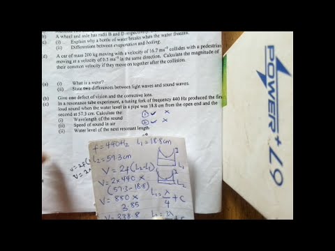 SS3 Physics: Sound Waves and some Solved Past Questions...