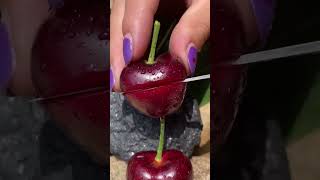 What is the price of your local cherries, such a large cherry costs us $4 a kilogram#fruit #frutas